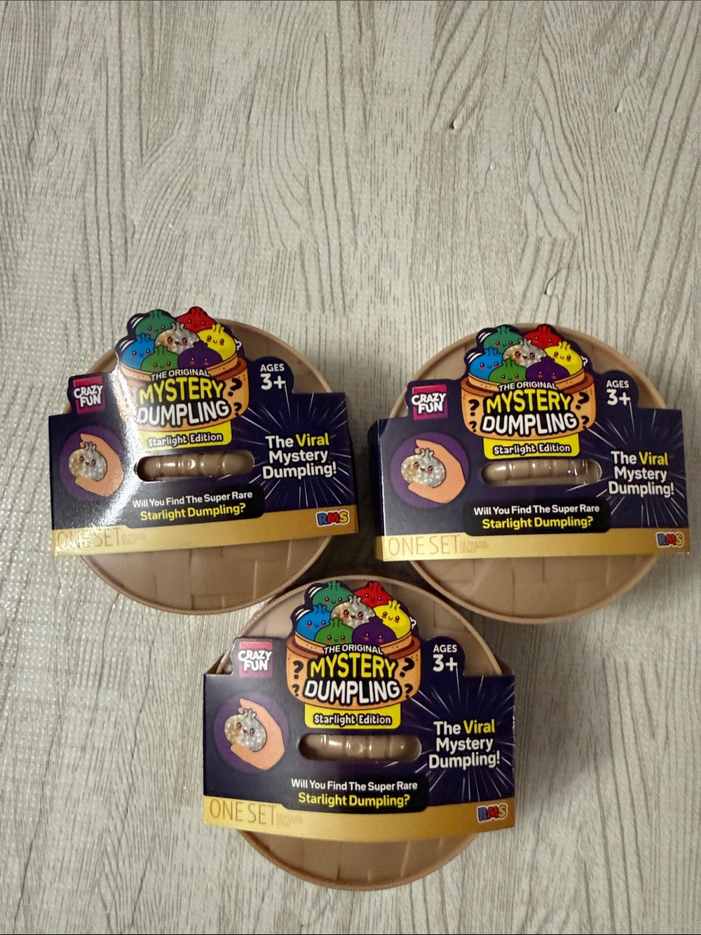 Super Rare! RMS Crazy Fun Mystery Dumpling Squishy Bun Starlight Edition! Set 3